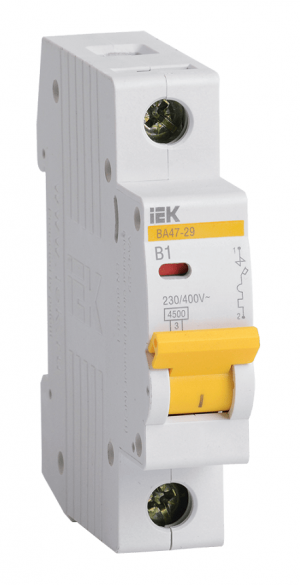 Авт. выкл.ВА47-29 1Р 1А 4,5кА х-ка В IEK